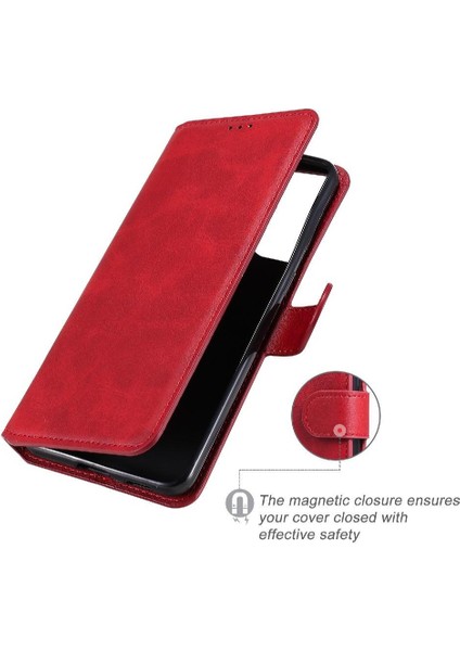 Samsung Galaxy S21 Plus Basit Iş Pu Deri Manyetik Kapaklı Cüzdan Telefon Kılıfı Kart Tutuculu Koruma Kılıfı (Yurt Dışından) indirimleri