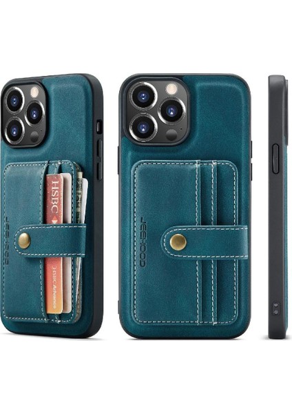 IPhone 13 Pro Cüzdan Manyetik Rfıd Engelleme Kablosuz Şarj Için Kılıf (Yurt Dışından) modelleri