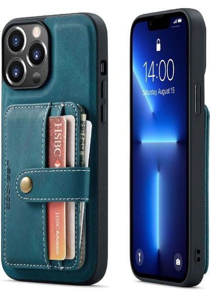 IPhone 13 Için Kılıf Pro Max Manyetik Rfıd Engelleme Kablosuz Şarj (Yurt Dışından)