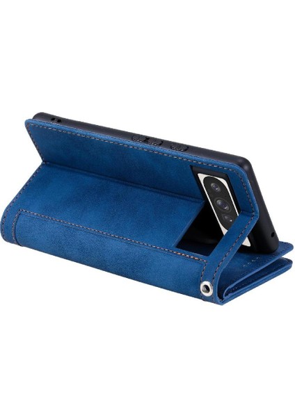 Google Piksel 9 Pro Xl Kordon Pu Deri Cüzdan 9 Kart Için Flip Case (Yurt Dışından)