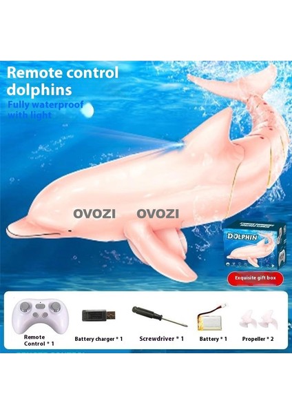 Ovozı Uzaktan Kumandalı Köpekbalığı Rc Balina Rc Balık Çocuk Su Oyuncakları (Yurt Dışından)