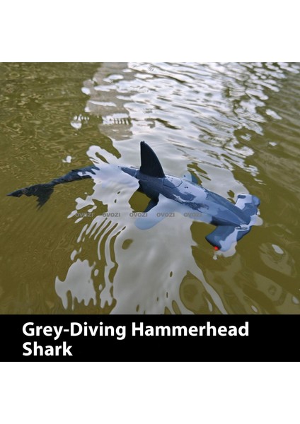 Ovozı Uzaktan Kumandalı Köpekbalığı Rc Balina Rc Balık Çocuk Su Oyuncakları (Yurt Dışından)