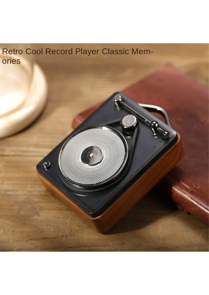 Taşınabilir Vintage Bluetooth Ses Subwoofer Hoparlör Bas Ses Kutusu (Yurt Dışından)