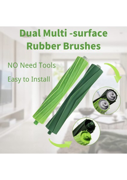 Yedek Parçalar Ana Fırça Yan Fırça Hepa Filtre Irobot Roomba S9 S9+ S9 Plus Elektrikli Süpürge Aksesuarları (Yurt Dışından)
