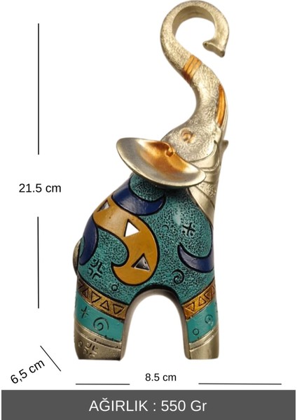 Dekoratif Modern Lüx Fil & Halka Biblo 3 Lü Set Ev & Ofis ve Salon Aksesuar 1. Sınıf Polyester modelleri