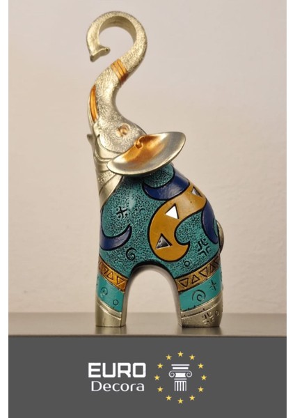 Dekoratif Modern Lüx Fil & Halka Biblo 3 Lü Set Ev & Ofis ve Salon Aksesuar 1. Sınıf Polyester fırsatları