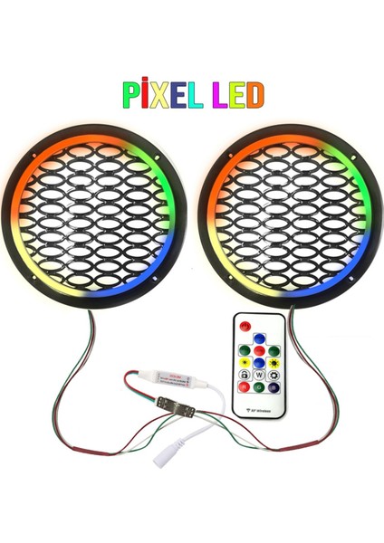 Kayar Ledli Pixel Kapak 20 cm 2 Adet