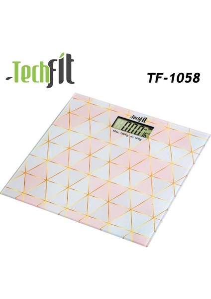 TF-1058 Desenli Dijital Cam Baskül Kişisel Tartı fırsatları