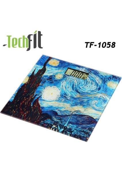 TF-1058 Desenli Dijital Cam Baskül Kişisel Tartı indirimleri
