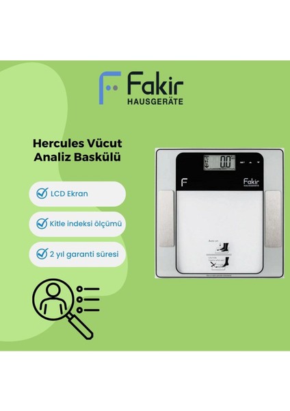 Fakir Hercules Vücut Analiz Baskülü
