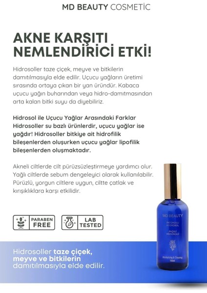 Md Beauty Paçuli Hidrosolü & Nemlendirici Krem Seti fiyatları