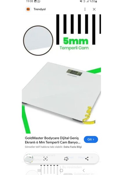 Profesyonel LED Işıklı Kare Cam Banyo Baskülü Tartısı 30*30 cm