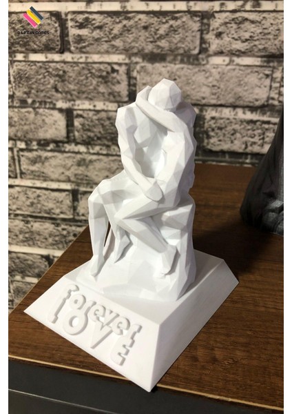 Forever Love (Sonsuz Aşk) Büst - Valentine's Day Romantik Dekor Biblo Heykel Sevgililer Günü Hediye