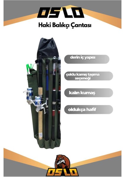 Haki Balıkçı Çantası