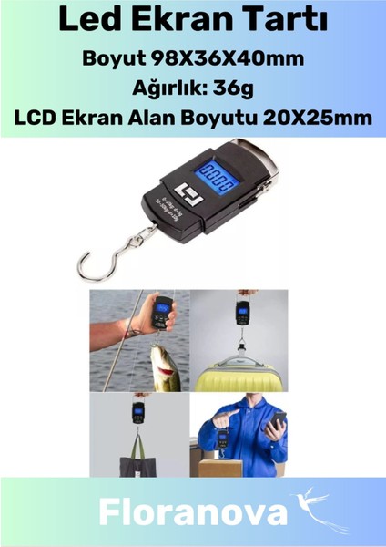 Deluxe LCD Ekran Seyahat Bavul Ağırlık Tartı Dijital Çok Amaçlı Taşınabilir Bagaj Tartısı Max 40 kg fiyatları