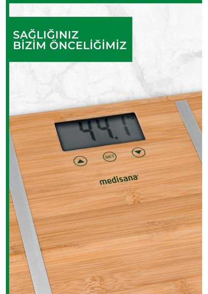 48456 Vücut Analiz Fonksiyonlu Bamboo Baskül fırsatları