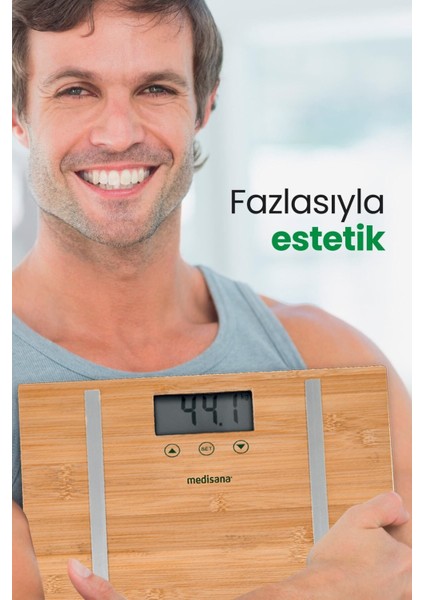 48456 Vücut Analiz Fonksiyonlu Bamboo Baskül indirimleri