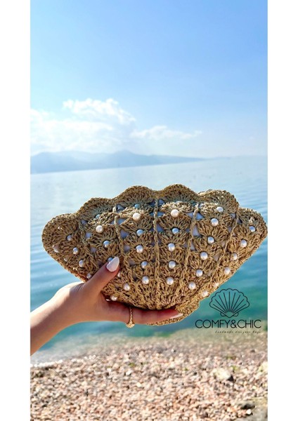 Istiridye Midye Hasır Omuz Çanta fırsatları