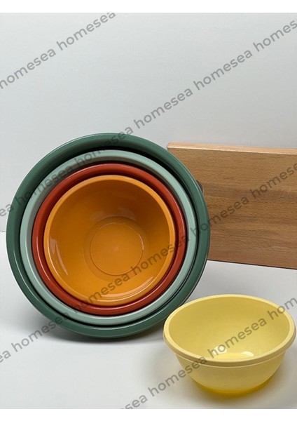 5 Adet Badya Yuvarlak Leğen Iç Içe Set Kova FMA729205 modelleri