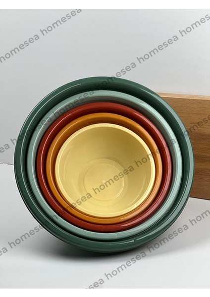 5 Adet Badya Yuvarlak Leğen Iç Içe Set Kova FMA729205 fırsatları