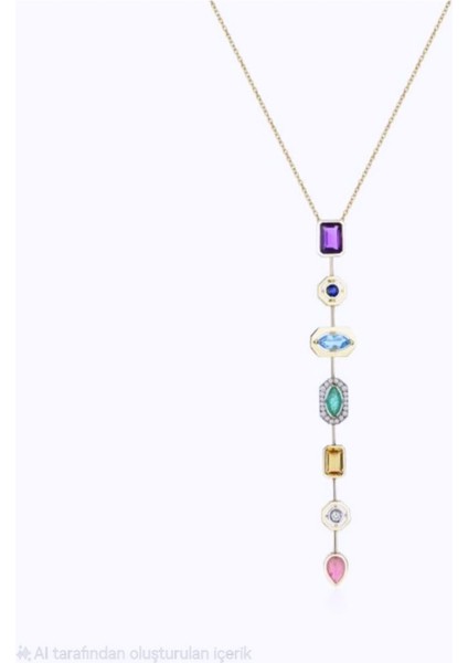 Melis Göral 7 Element Y Kolye Seranay Kolyesi