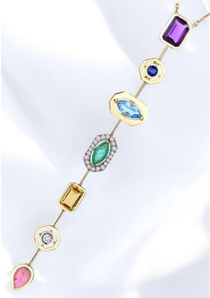 Melis Göral 7 Element Y Kolye Seranay Kolyesi fiyatları