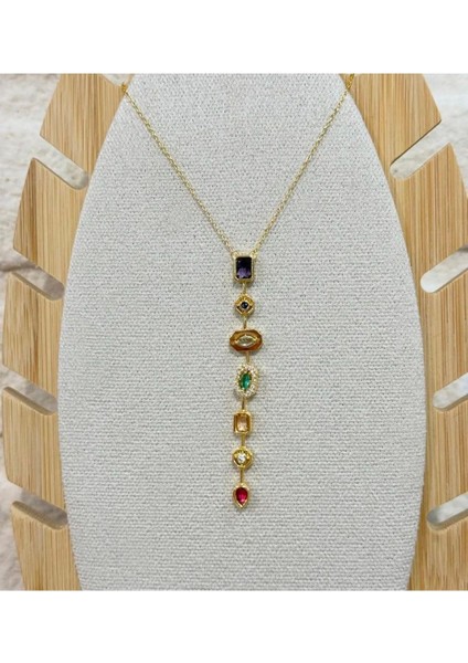 Melis Göral 7 Element Y Kolye Seranay Kolyesi modelleri