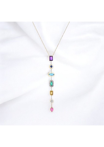 Melis Göral 7 Element Y Kolye Seranay Kolyesi indirimleri