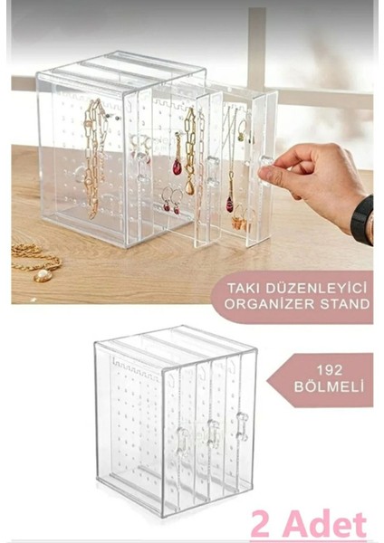 2 Adet Çekmeceli Takı Organizeri