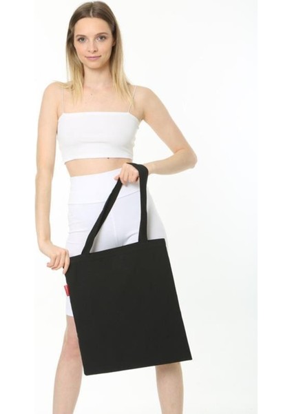 Siyah Bez Çanta 38*42 Omuz Askılı fiyatları