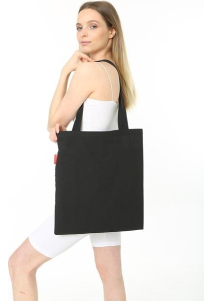 Siyah Bez Çanta 38*42 Omuz Askılı modelleri