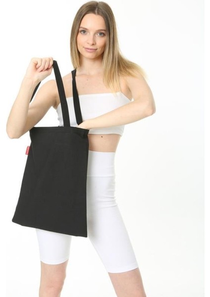 Siyah Bez Çanta 38*42 Omuz Askılı fırsatları