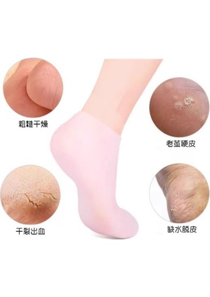 Silikon Nemlendirici Çorap Ayak Bakım Çorabı fırsatları