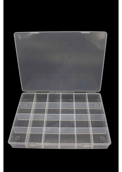 10 Adet 24 Bölmeli Kolye, Yüzük, Takı ve Hobi Kutusu Organizer Düzenleyici Kutu (25,50X19X4CM) modelleri