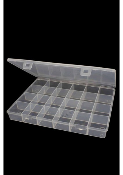10 Adet 24 Bölmeli Kolye, Yüzük, Takı ve Hobi Kutusu Organizer Düzenleyici Kutu (25,50X19X4CM) fırsatları