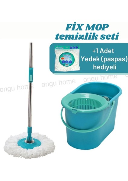 Fix Mop Temizlik Seti 1 Adet Mikrofiber Başlık Hediyeli