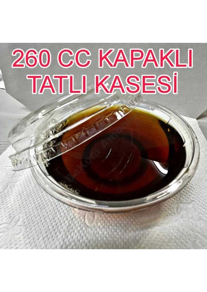 20 Adet 260 cc Kapaklı Plastik Tatlı Kasesi Sızdırmaz ve Pratik Kullan At Sunum Kabı fiyatları