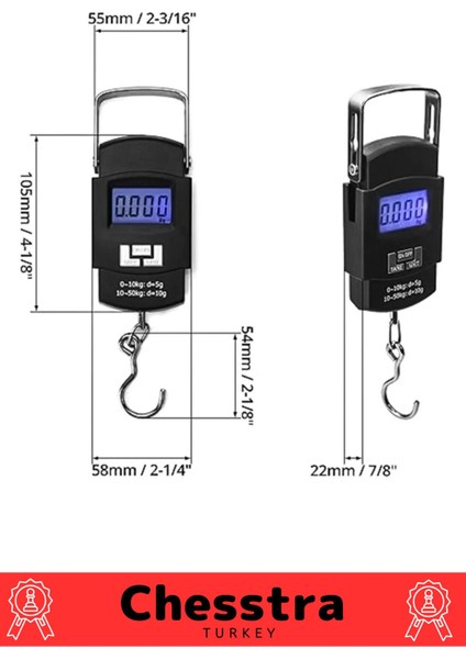 LCD Ekran Seyahat Bavul Ağırlık El Terazi Dijital Çok Amaçlı Taşınabilir Askılı Pilli Bagaj Tartısı fiyatları