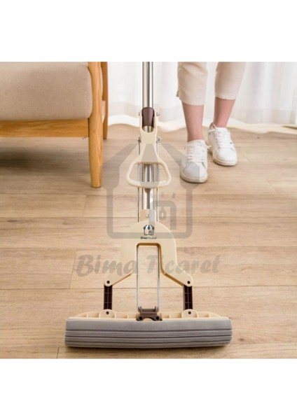 Kelebek Sıkma Mekanizmalı Mikrofiber Mop Sünger Sıkmalı Mop indirimleri