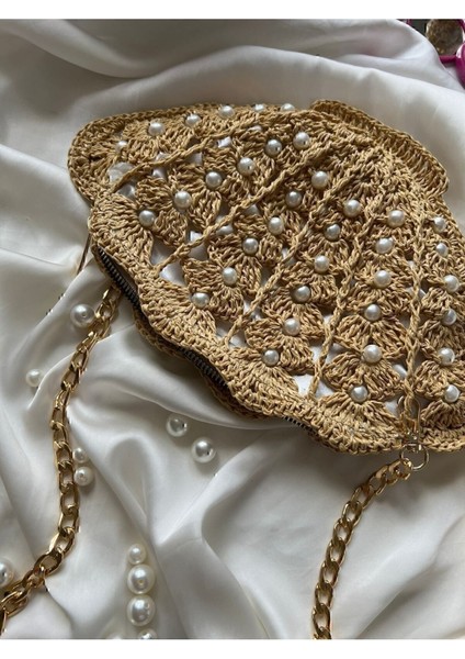 Istiridye Midye Hasır Omuz Çanta indirimleri