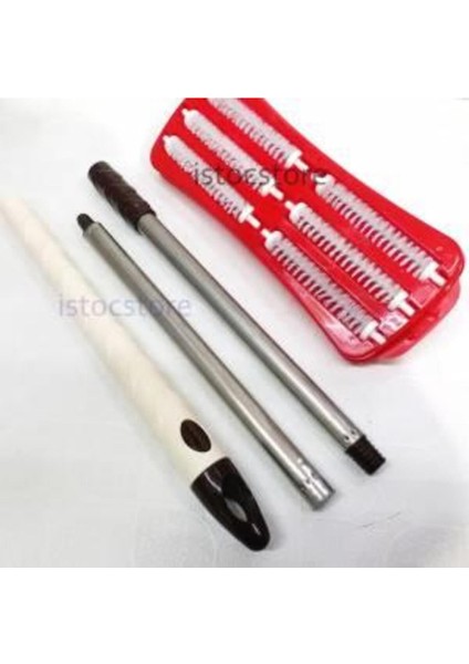 Elektrik+Şarj Derdi 110CM Metal Saplı Pratik Halı Süpürgesi 6 Döner Fırçalı Gırgır Plastik Hazn fiyatları