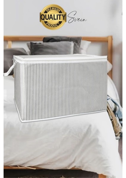 3 Adet Çok Amaçlı Kazak Pike Battaniye Kıyafet Hurcu Dolap Düzenleyici Yerden Tasarruf Baza Altı modelleri