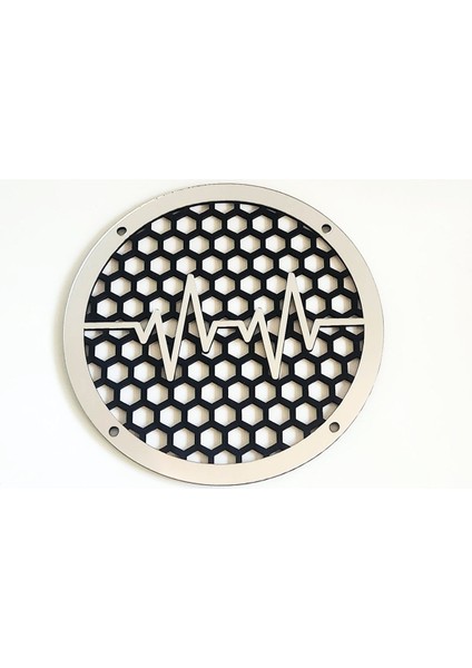 Midrange Pleksi Hoparlör Kapağı 16 cm Gümüş