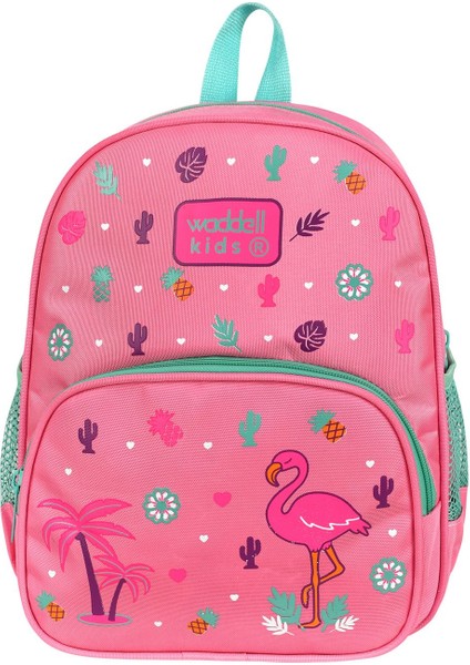 Pembe Flamingo Desenli Anaokulu Kreş Sırt Çantası 24102 fiyatları