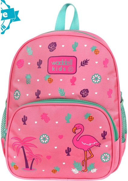 Pembe Flamingo Desenli Anaokulu Kreş Sırt Çantası 24102 modelleri