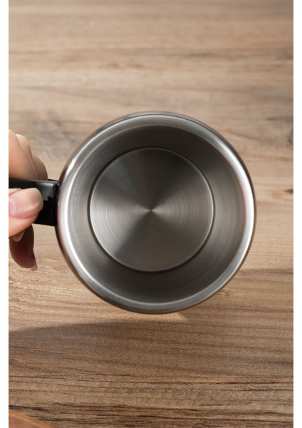 05667 Paslanmaz Çelik Kupa Sızdırmaz Çelik Termos Araç El Termosu Yalıtımlı Bardak 350ML -Siyah fiyatları