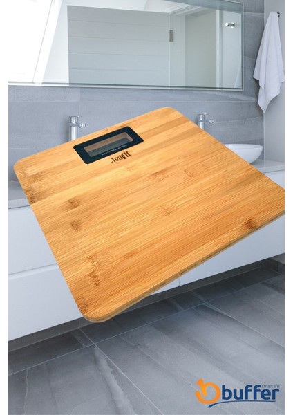Banyo Baskülü Yüksek Hassasiyetli Darbelere Dijital Dayanıklı Terazi Tf 1065 Max 180KG