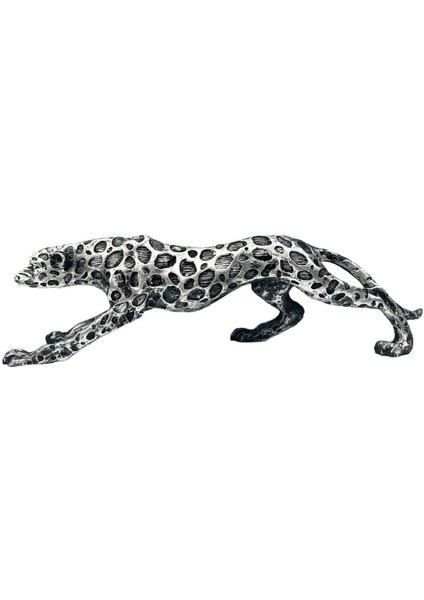 Dekoratif Polyester Leopar Biblo Gümüş Eskitme indirimleri