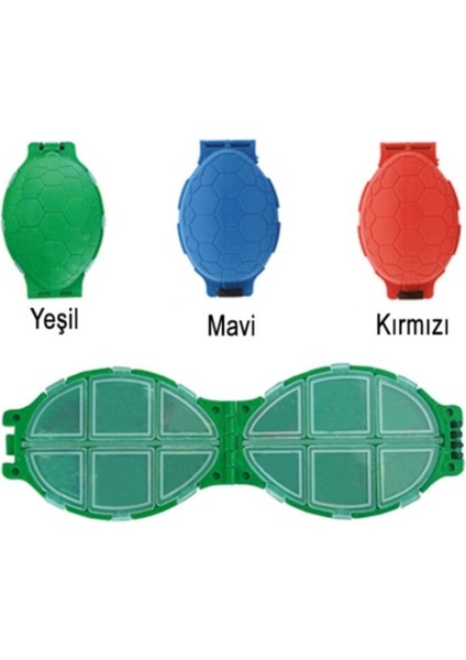 Iğne Kutusu -Kaplmbğa Sırt Desenli Kırmızı