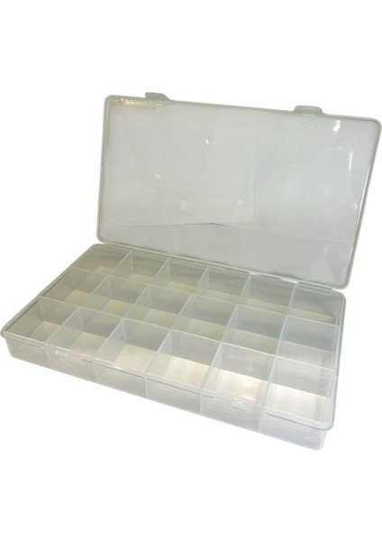 6lı Mix Şeffaf 18 Bölmeli Takı Kutusu Kuyumcu Toka Yüzük Saklama Box fırsatları
